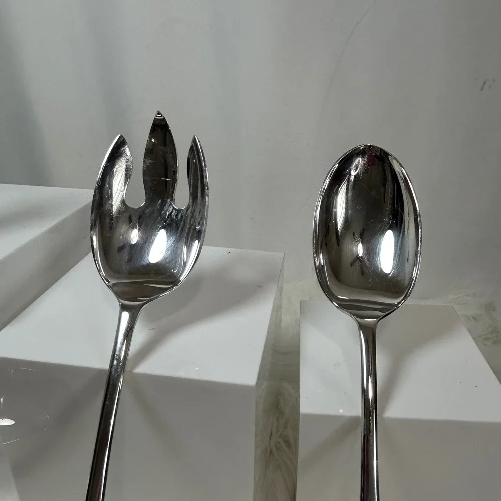 Vintage Gerity Silver Serving Set Ladle Serving Fork Serving Spoon Stamped G 4 8